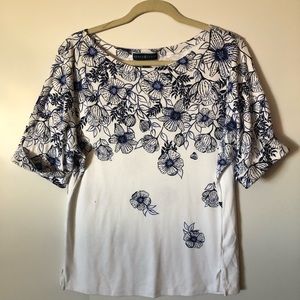 Karen Scott cotton blouse